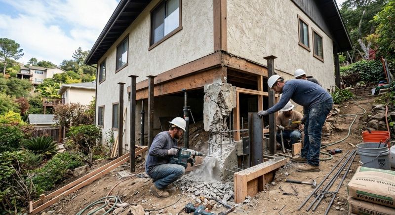 Concrete Foundation Repair in Morgan Hill, CA