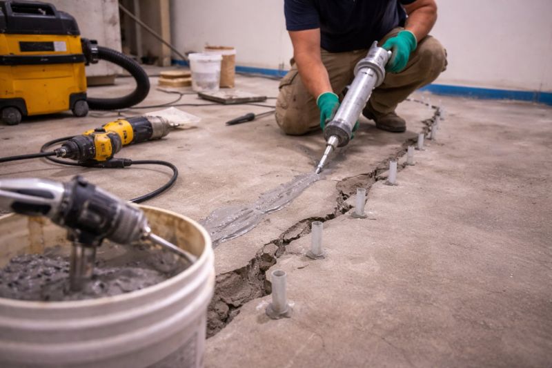 Cracked Basement Floor Repair in San Jose, CA