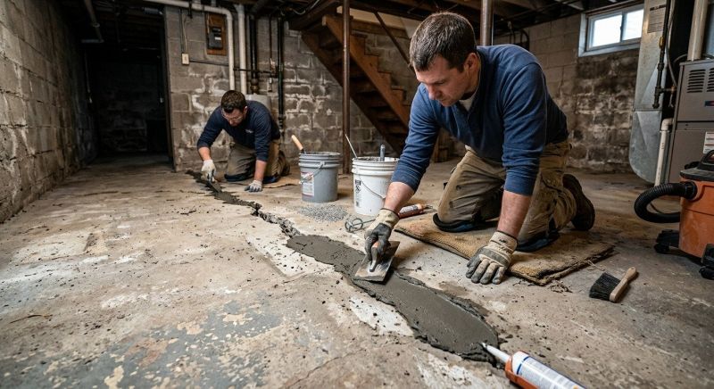 Cracked Basement Floor Repair in San Jose, CA