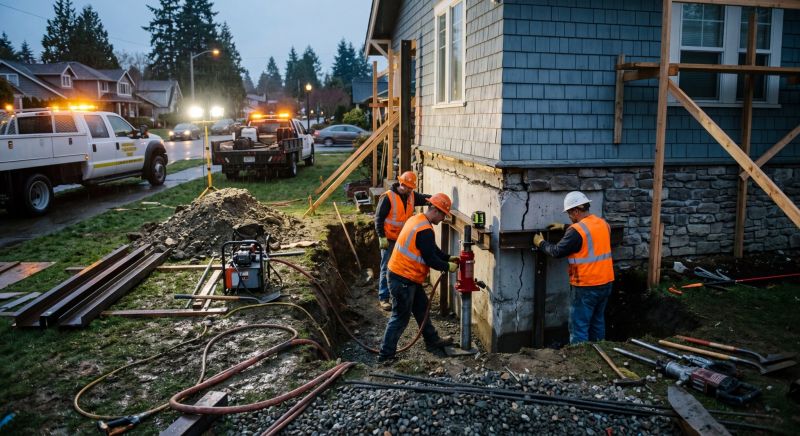 Foundation Stabilizing in Newark, CA