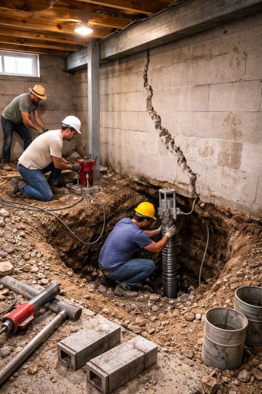 Foundation Structural Repair in Scotts Valley, CA