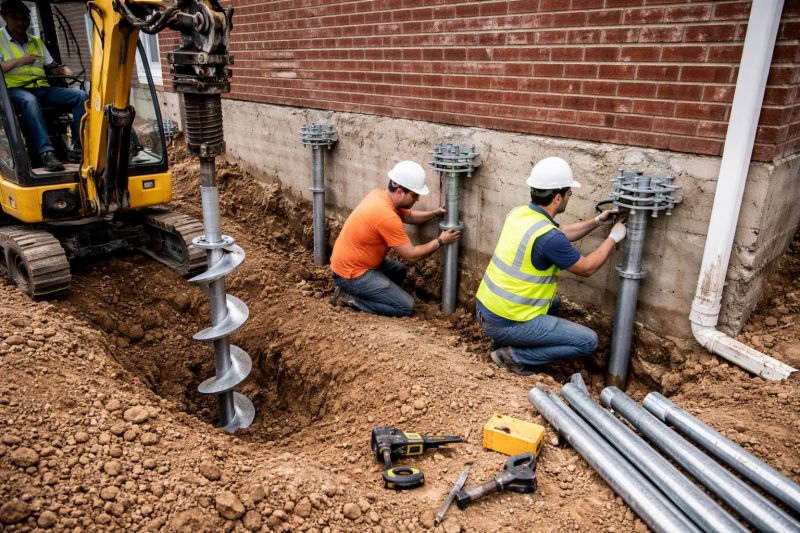 Helical Piers Installation in San Jose, CA