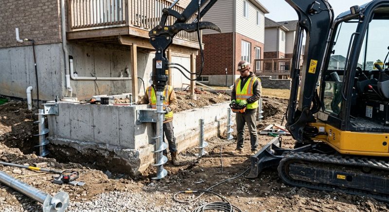 Helical Piers Installation in San Jose, CA