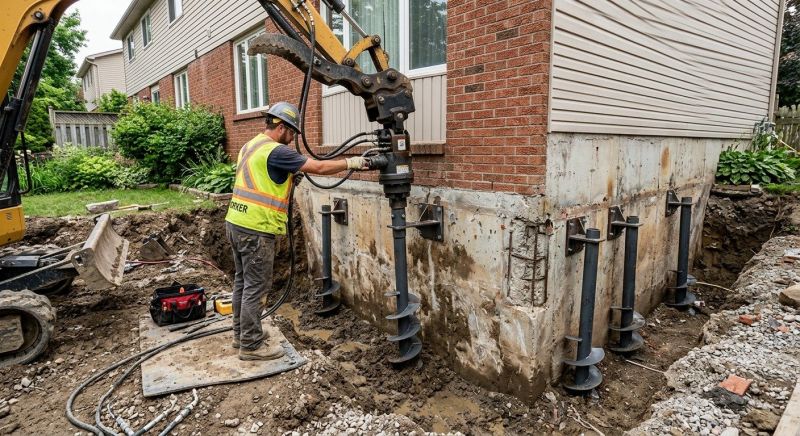 Helical Pile Installation in San Jose, CA