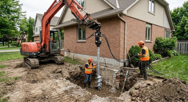 Helical Pile Installation in San Jose, CA