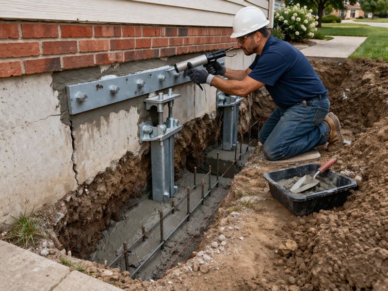 Sinking Foundation Repair in Cupertino, CA