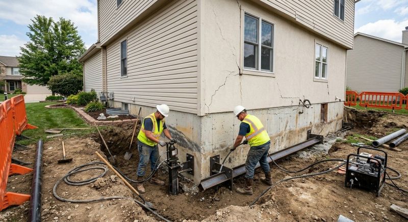 Sinking Foundation Repair in Portola Valley, CA