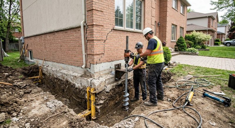 Sinking Foundation Repair in Redwood City, CA